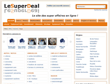 Tablet Screenshot of lesuperdeal.com